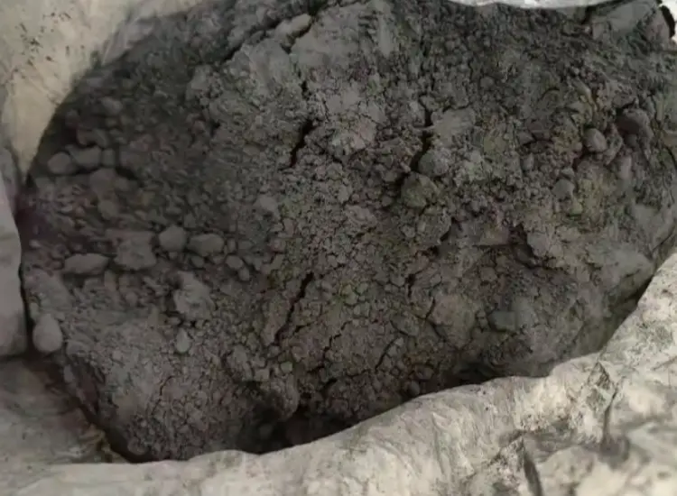 Prueba de recuperación de litio, níquel, cobalto y manganeso de la masa negra de las baterías de litio